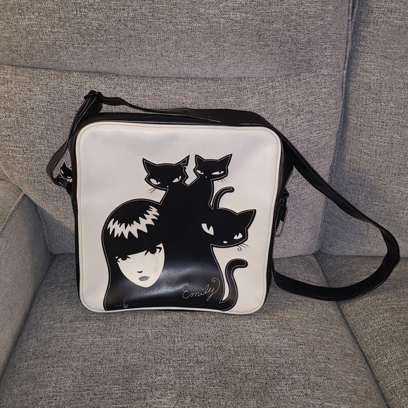 Emily The Strange Handbags - Vintage Emily The Strange Messenger Bag Never Used